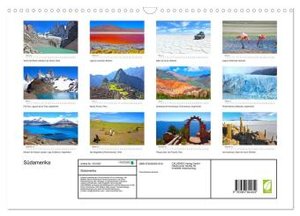 Südamerika - Vom Reich der Inka bis nach Patagonien (Wandkalender 2024 DIN A3 quer), CALVENDO Monatskalender