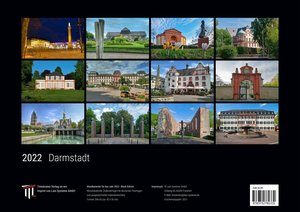 Darmstadt 2022 - Black Edition - Timokrates Kalender, Wandkalender, Bildkalender - DIN A3 (42 x 30 cm)