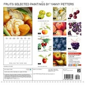 FRUITS SELECTED PAINTINGS BY YANNY PETTERS (Wall Calendar 2021 300 × 300 mm Square)