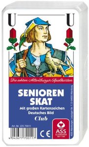 Senioren Skat, deutsches Bild mit extra großen Eckzeichen