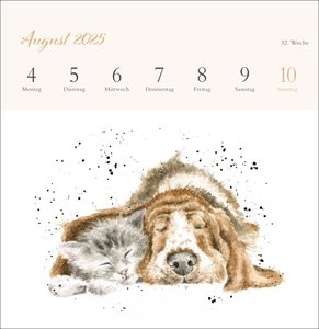 Hannah Dale: Happy Animals Premium-Postkartenkalender 2025