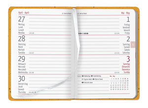 Ladytimer Mini Deluxe Honey 2022 - Taschen-Kalender 8x11,5 cm - Tucson Einband - Motivprägung Spruch - Weekly - 144 Seiten - Alpha Edition