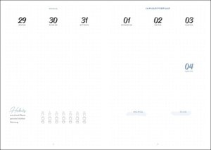 Abstract Bullet Journal A5. Taschenkalender 2024 mit Punktraster, Gummiband und Lesebändchen. Praktischer Buch-Kalender für Termine und To-dos. Handlicher Terminkalender A5