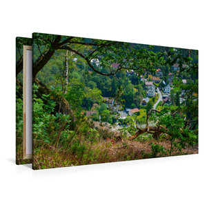 Premium Textil-Leinwand 120 cm x 80 cm quer Oybin