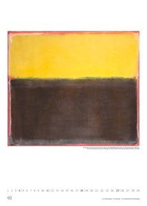 Mark Rothko 2024 - Kunst-Kalender - Poster-Kalender - 50x70