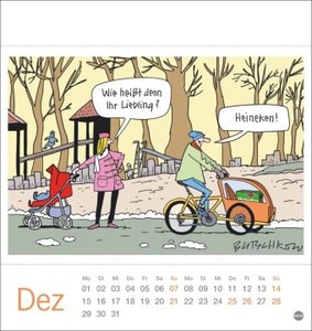 Peter Butschkow: Bier her Postkartenkalender 2025