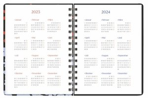 Flowers Spiral-Kalenderbuch A5 2023