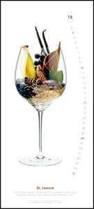Weinaromen 2023 - Wandkalender - Hoch-Format 22 x 49,5 cm