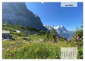 Alpenauszeit - Schöne Orte der Alpen (hochwertiger Premium Wandkalender 2024 DIN A2 quer), Kunstdruck in Hochglanz