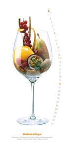 Weinaromen 2025 - Wandkalender - Weinsorten und wonach sie schmecken Hoch-Format 22 x 49,5 cm