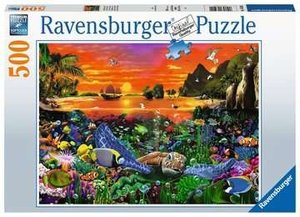 Ravensburger Puzzle 16590 - Schildkröte im Riff - 500 Teile Puzzle für Erwachsene und Kinder ab 10 Jahren, Puzzle mit Unterwasserwelt-Motiv