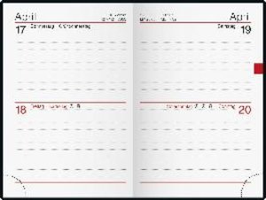rido/idé 7016288903  Tageskalender  Taschenkalender  2023  Modell Industrie II  1 Seite = 2 Tage  Blattgröße 7,5 x 11,2 cm  Leder-Einband  schwarz