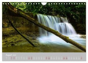 Waldbäche - Im Wandel der Jahreszeiten (Wandkalender 2024 DIN A4 quer), CALVENDO Monatskalender