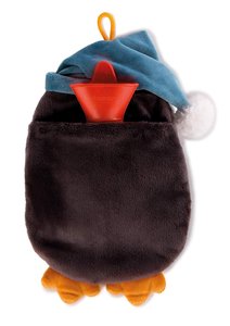 Nici 42038 - Winter Wärmflasche, Pinguin Toddytom, 33 x 20 cm, weiß/grau