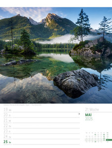 Abenteuer Deutschland - Naturparadiese Wochenplaner Kalender 2025