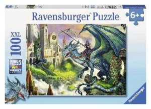 Ravensburger 10876 - Drachenreiter, XXL-Puzzle, 100 Teile