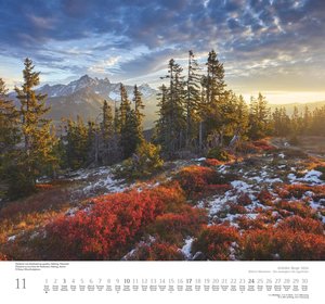 Geliebte Berge 2024 - DUMONT Wandkalender - mit den wichtigsten Feiertagen - Format 38,0 x 35,5 cm