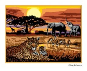 Ravensburger Malen nach Zahlen 28819 - Afrikanische Impression – ab 14 Jahren