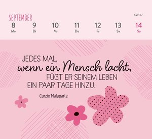Mini-Wochenkalender 2025: Ein kleines Lächeln für jeden Tag