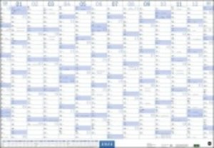 Mega-Posterplaner, blau Kalender 2022
