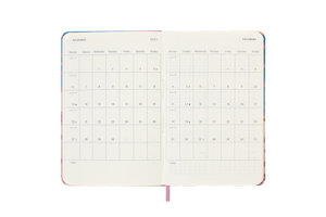 Moleskine 18 Monate Wochen Notizkalender - Sakura 2022/2023, Pocket/A6, Stoffeinband, Vogel