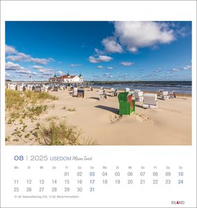 Usedom Postkartenkalender 2025