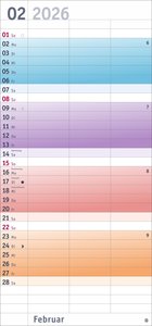 Bunte Wochen Planer für 2 2026