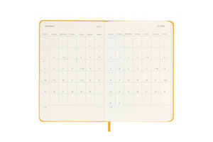 Moleskine 12 Monate Wochen Notizkalender - Color 2023, Pocket/A6, Orangegelb