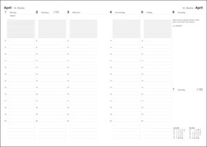 Roter Terminer A5. Schicker Terminkalender 2024 mit hochwertigem Struktureinband. Buch-Kalender mit Lesebändchen. Wochenplaner 2024 mit 152 Seiten. Taschenkalender zum Planen von Terminen.