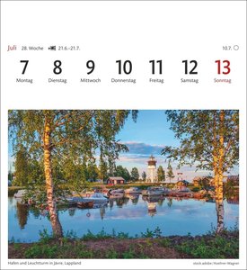 Schweden Sehnsuchtskalender 2025 - Wochenkalender mit 53 Postkarten