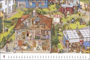 Wimmelbilder Edition Kalender 2023. Großer Wandkalender mit 12 spannenden Wimmelbildern zum Entdecken. Göbel & Knorr Kalender mit Suchbildern für Groß und Klein.