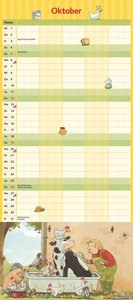 Die Kuh Lieselotte Familienkalender 2025 – Von Alexander Steffenmeier – Familienplaner mit 5 Spalten – Format 22 x 49,5 cm