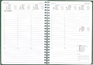 Wochenplaner Nature Line Pine 2024 - Taschen-Kalender A5 - 1 Woche 2 Seiten - Ringbindung - 128 Seiten - Umwelt-Kalender - mit Hardcover - Alpha Edition