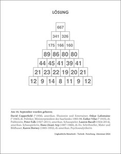 Unglaubliche Rätselwelt Tagesabreißkalender 2024. Tages-Tischkalender 2024 im Nostalgie-Design mit Quizfragen aus den Bereichen Technik, Forschung und Abenteuer. Format 12,5 x 16 cm