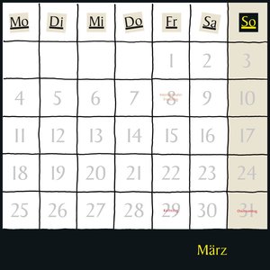 Uli Stein Schwarzer Kalender 2024: Monatskalender für die Wand