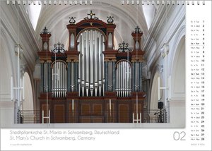 Bach jr. , P: Orgelkalender, ein Musik-Kalender 2022, DIN A3