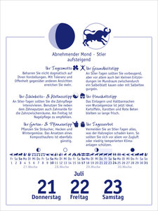 Der Mond 2023  - Tagesabreißkalender