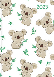 Ladytimer Mini Koala 2023 - Taschen-Kalender 8x11,5 cm - Muster - Weekly - 144 Seiten - Notiz-Buch - Alpha Edition