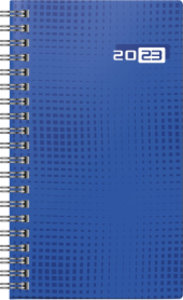 Wochenkalender Modell Taschenplaner int., 2023, Grafik-Einband blau