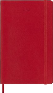 Moleskine 12 Monate Tageskalender 2024, Large/A5, Scharlachrot