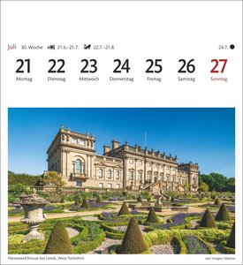 England Sehnsuchtskalender 2025 - Wochenkalender mit 53 Postkarten