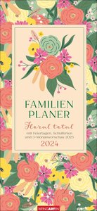 Floral total Familienplaner 2024