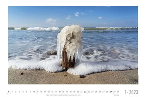 Seeblick 2023 - Bildkalender quer 49,5x33 cm - Sea View - die schönsten Strandbilder - Landschaftskalender - Wandkalender - Wandplaner