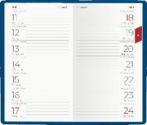 Taschenplaner blau 2023 - Bürokalender 9,5x16 cm - 64 Seiten - 1 Woche auf 1 Seite - separates Adressheft - faltbar - Notizheft - 540-1015