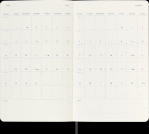 Moleskine 12 Monate Tagesnotizkalender 2025, L/A5