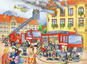 Ravensburger Kinderpuzzle - 10822 Unsere Feuerwehr - Puzzle für Kinder ab 6 Jahren, mit 100 Teilen im XXL-Format