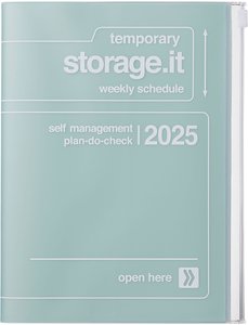 MARK'S 2024/2025 Taschenkalender A5 vertikal, Storage it, Mint