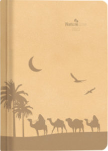 Buchkalender Nature Line Sand 2023 - Taschen-Kalender A5 - 1 Tag 1 Seite - 416 Seiten - Umwelt-Kalender - mit Hardcover - Alpha Edition