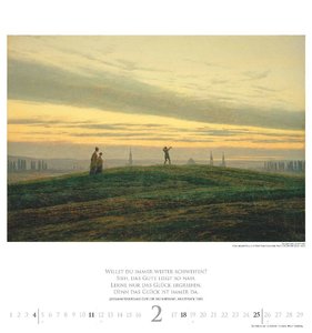 Caspar David Friedrich 2024 - Kunst-Kalender - Wand-Kalender - 45x48