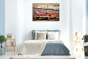 Premium Textil-Leinwand 120 cm x 80 cm quer Ein Motiv aus dem Kalender US Cars & Trucks in Alaska / CH-Version